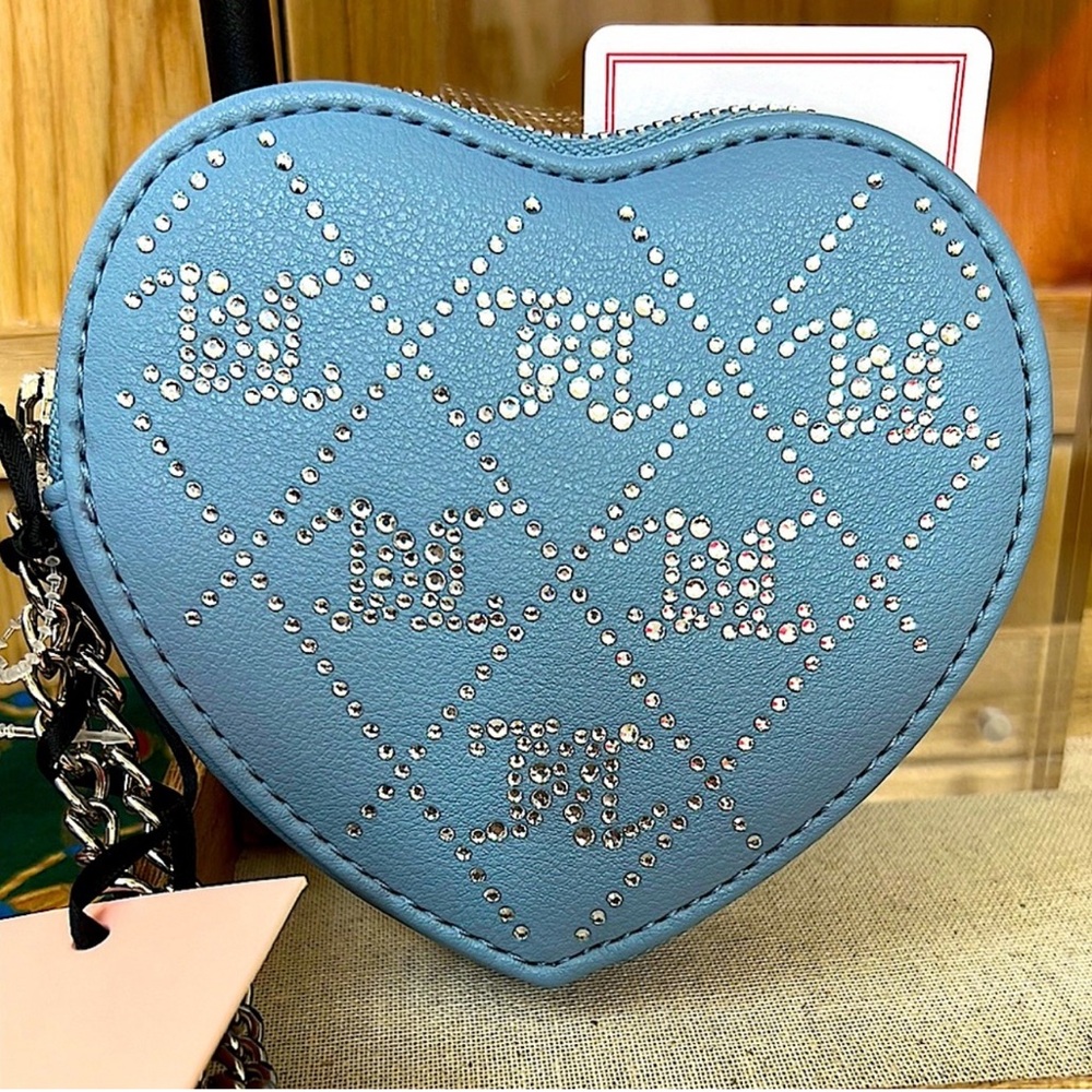 Juicy Couture Blue Heart Clutch